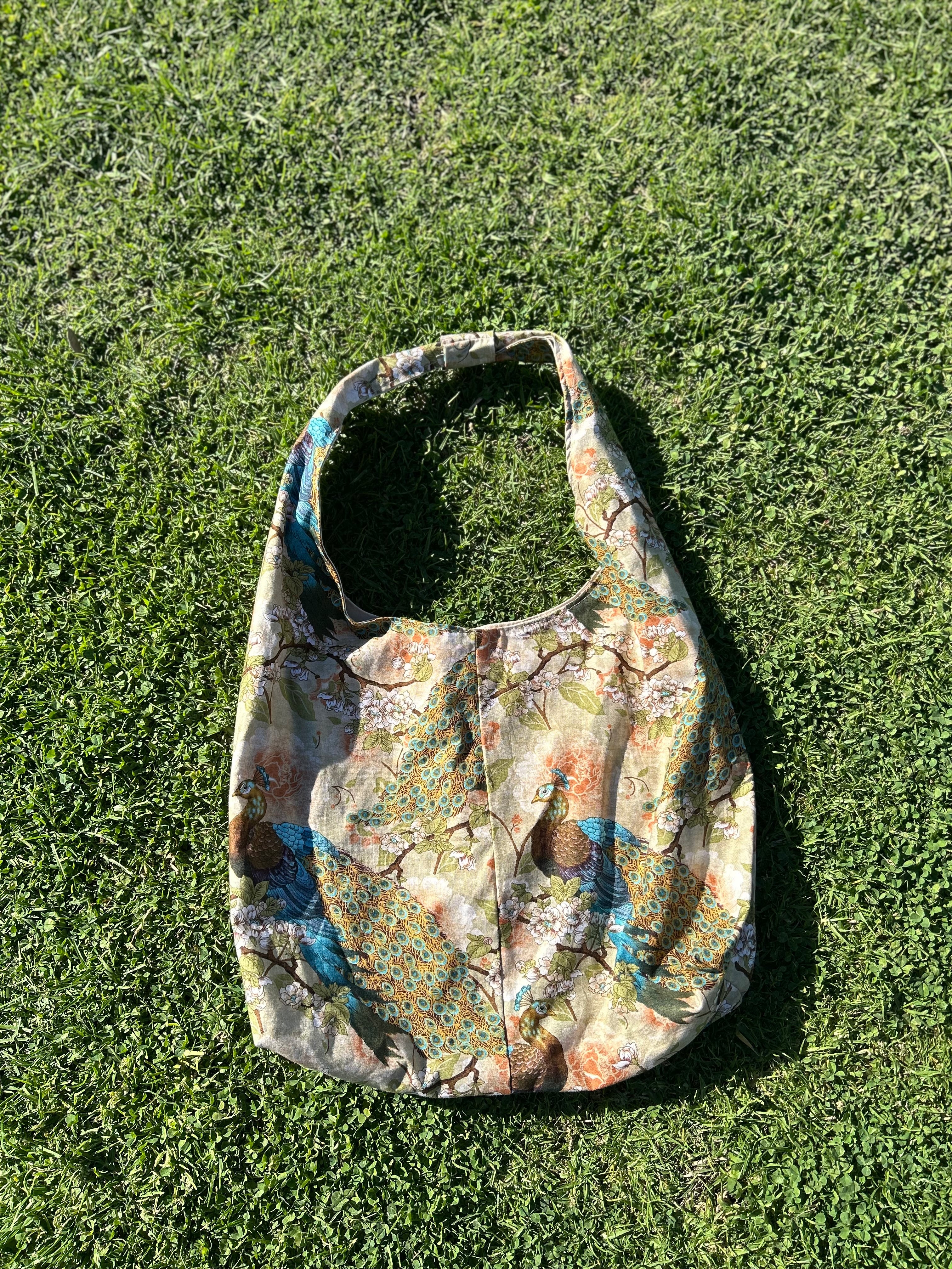 Peacock Pattern Boho Bag